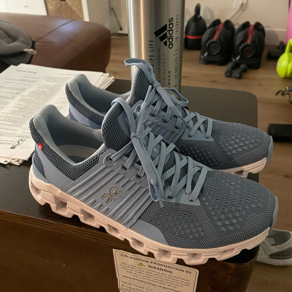 On Running Light Blue Athletic Sneakers